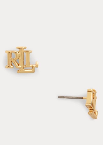 Women's Ralph Lauren Logo Stud Earrings | 735948IUY